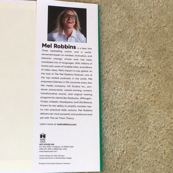 The Let Them Theory, by Mel Robbins, Hardcover Book - Picture 8 of 9